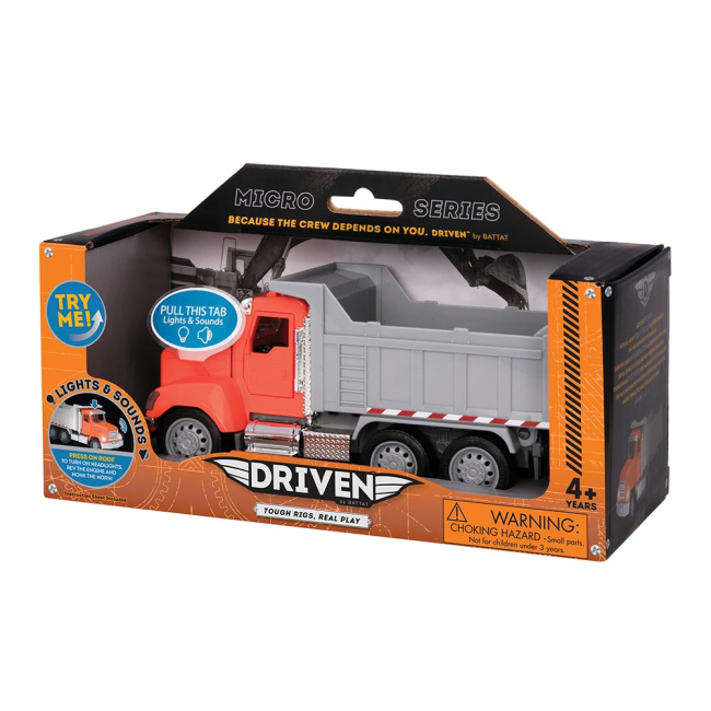 Транспорт і спецтехніка - Машинка Driven Micro Самоскид (WH1006Z)#5