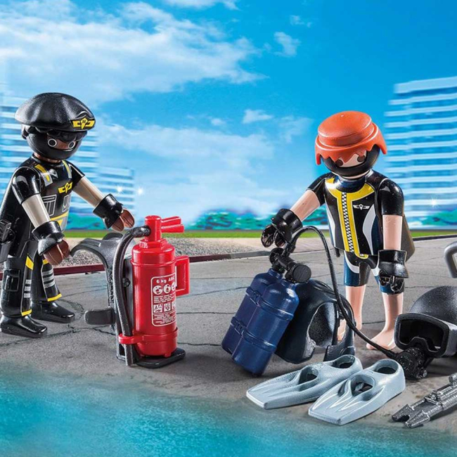 Конструктори з унікальними деталями - Конструктор Playmobil Команда спецназу (9365)#4