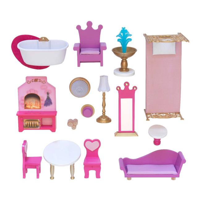 Меблі та будиночки - Ляльковий будиночок KidKraft Рожевий сад з ефектами (10117) (706943700037)#3