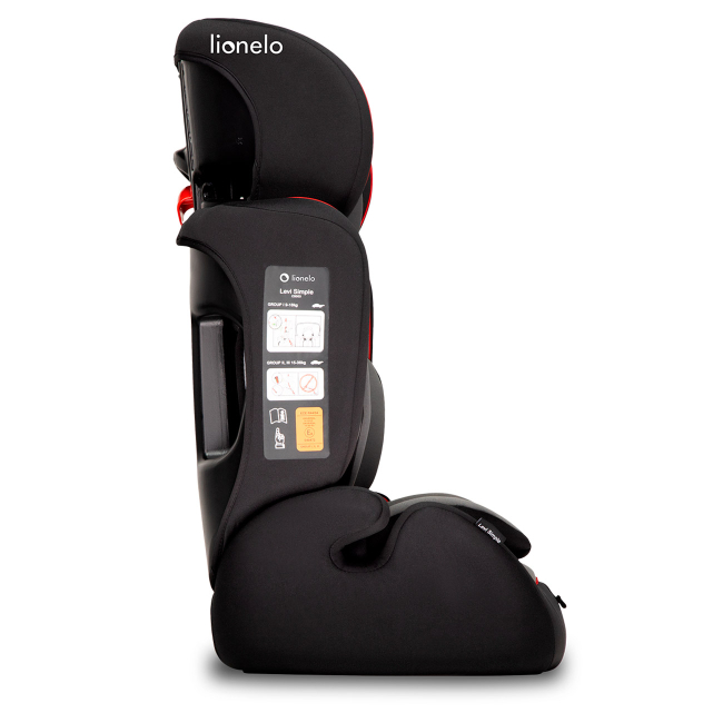 Автокресла и аксессуары - Автокресло Lionelo Levi simple черно-серое 9-36 кг (5902581659040)#4