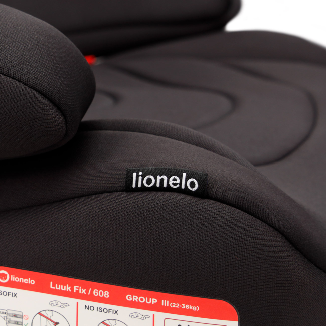 Автокрісла й аксесуари - Автокрісло-бустер Lionelo Luuk Fix чорне 15-36 кг (5902581658999)#5