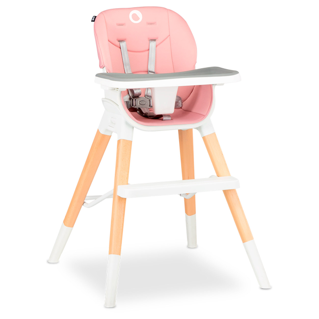 Товары по уходу - Стульчик для кормления Lionelo Mona 4 в 1 розовый (5902581659118)#2