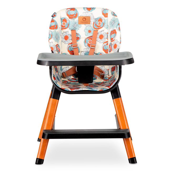 Товари для догляду - Стільчик для годування Lionelo Mona 4 в 1 з квітами (5902581659132)#3