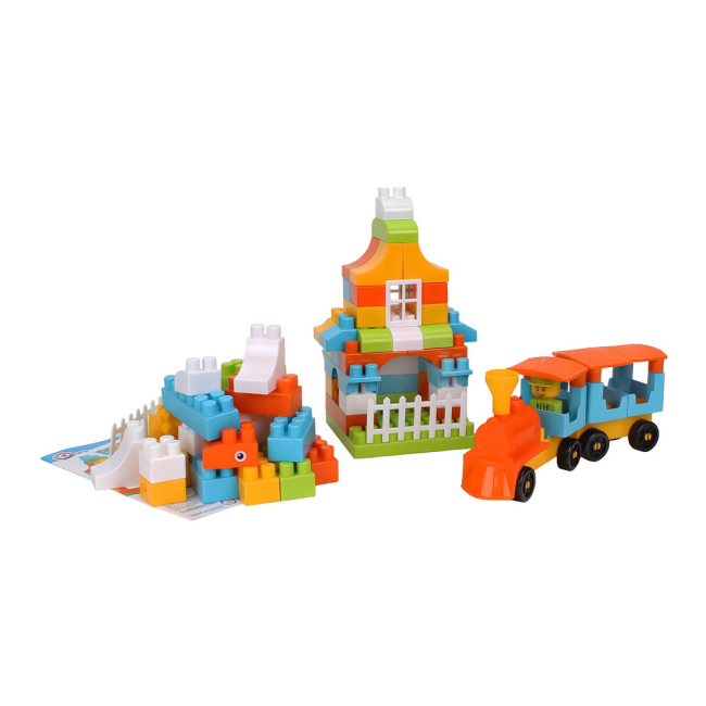 Блокові конструктори - Конструктор Technok Будівельні блоки жовто-оранжевий (6573)#2