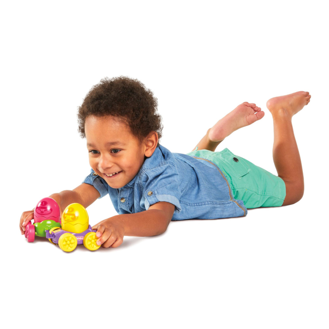 Машинки для малышей - Развивающая игрушка Tomy Моя первая машинка Яркое яйцо желтое (T73088-3)#4