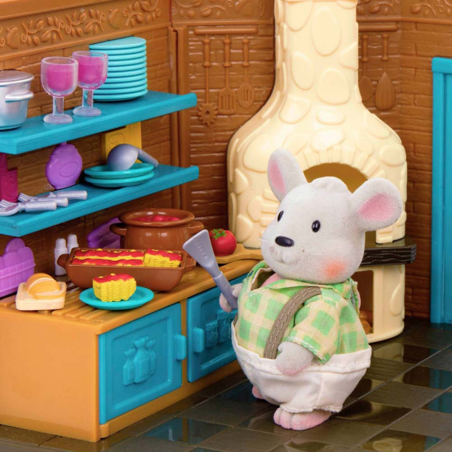 Аксессуары для фигурок - Игровой набор Lil Woodzeez Ресторан-пиццерия (WZ6620)#3