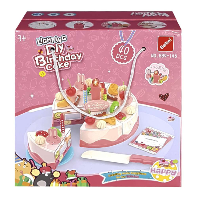 Дитячі кухні та побутова техніка - Ігровий набір Qunxing Святковий торт (889-146)#4