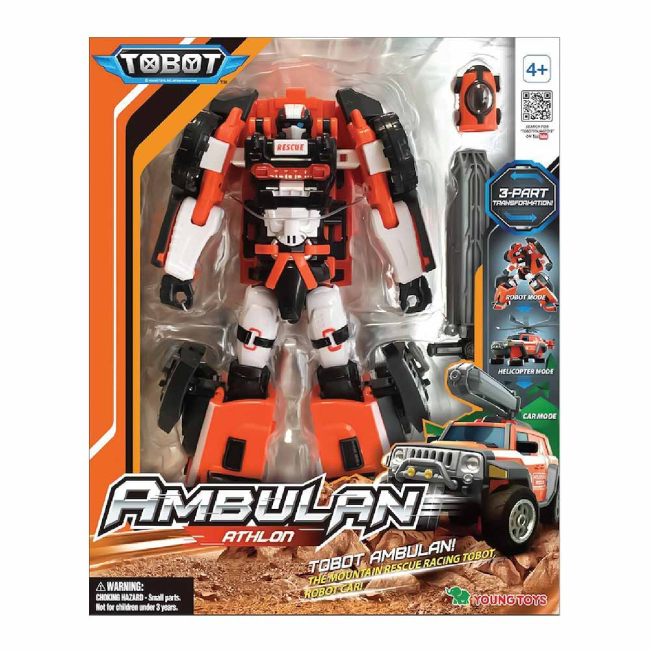 Трансформери - Робот-трансформер Tobot Athlon Тобот Амбулан (301074)#4