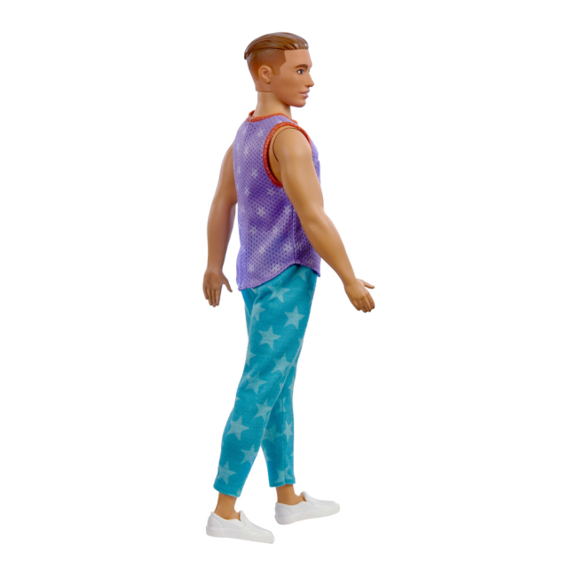 Ляльки - Лялька Barbie Fashionistas Кен у фіолетовій майці Малібу (GRB89)#2