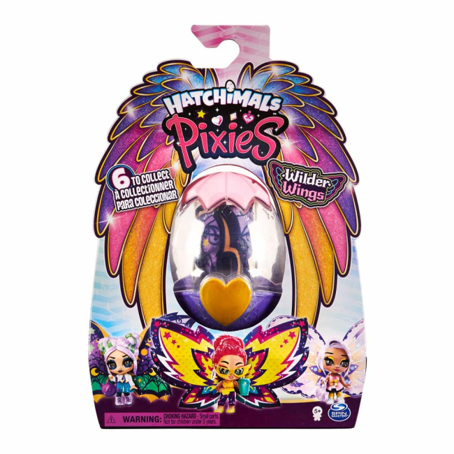 Ляльки - Лялька Hatchimals Pixies Дикі крила Казкова фея Менді (SM19160-3)#5