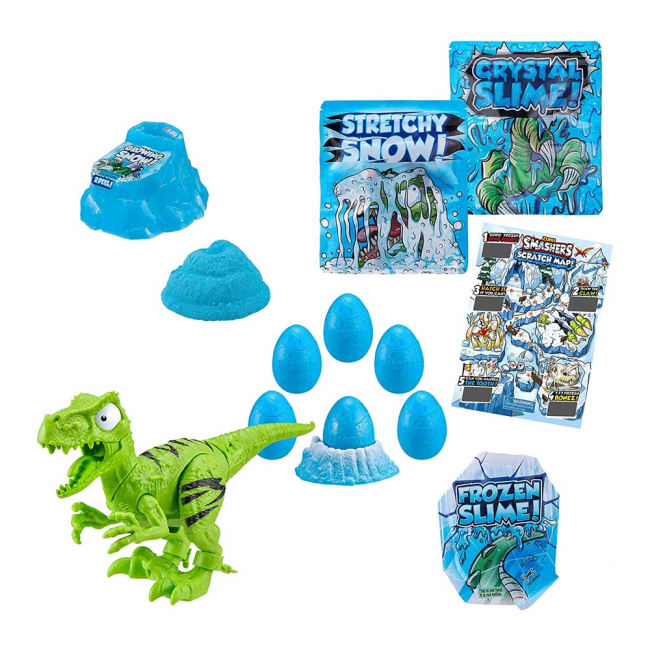 Фигурки животных - Набор Smashers Ice Age Раптор большое яйцо сюрприз (7455D)#2