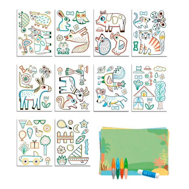 Набори для творчості - Набір для творчості DJECO Світ для створення тварин (DJ08997)#2