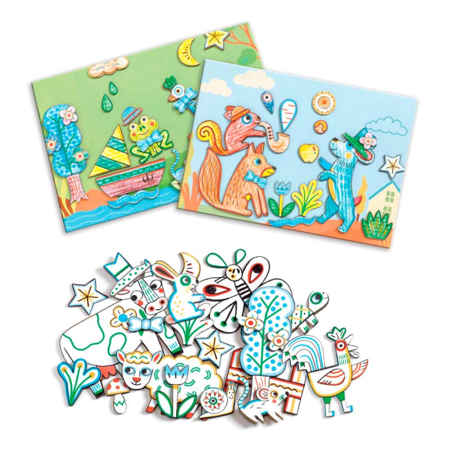 Набори для творчості - Набір для творчості DJECO Світ для створення тварин (DJ08997)#3