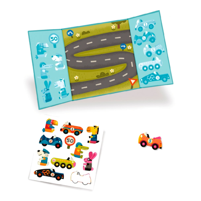 Наборы для творчества - Набор для творчества с наклейками DJECO Автомобили (DJ09073)#2