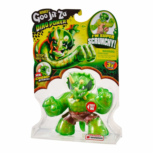 Антистрес іграшки - Стретч-антистрес Goo Jit Zu Трицераптор (121741)#3