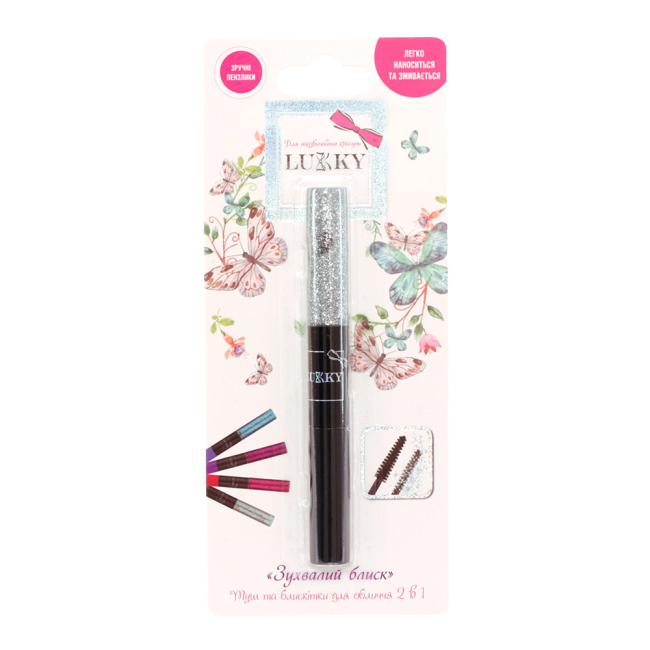 Косметика - Набор косметики Lukky тушь и блестки для век 2 в 1 черный (T18924)#2