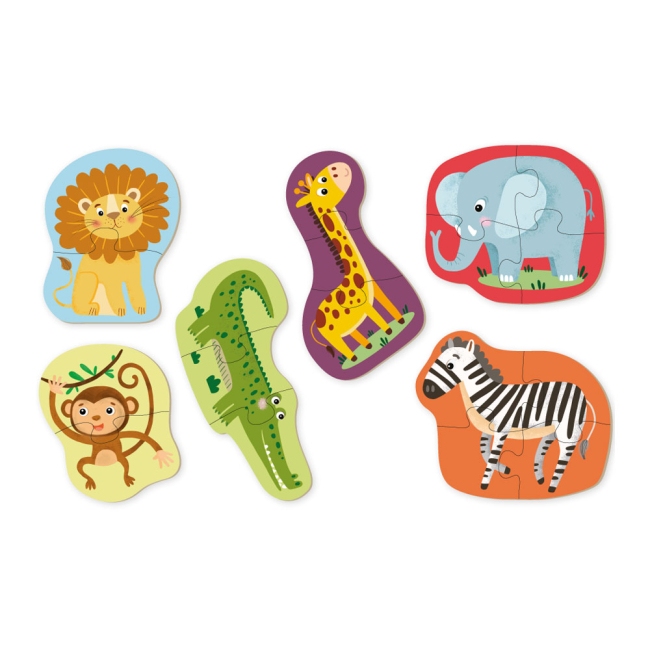 Пазлы - Пазл DoDo Дикие животные 6 в 1 (300153)#2