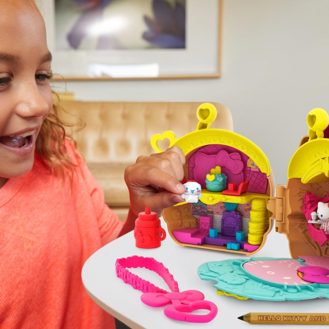 Фигурки персонажей - Набор Hello Kitty and friends Милые безделушки Обед с гамбургерами (GVB27/GVB27-1)#5