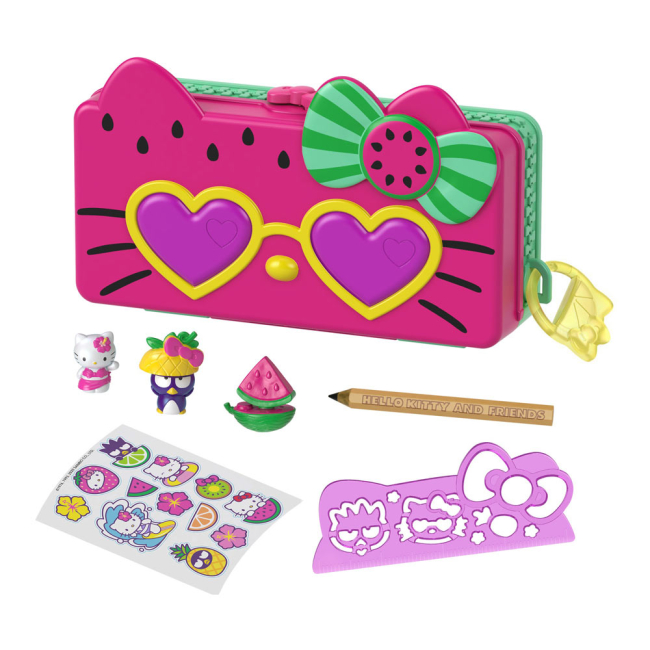 Фигурки персонажей - Набор Hello Kitty and friends Волшебный пенал Пляж (GVC39/GVC39-2)#2