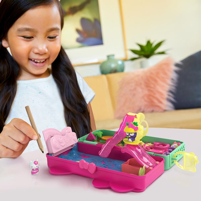 Фигурки персонажей - Набор Hello Kitty and friends Волшебный пенал Пляж (GVC39/GVC39-2)#5