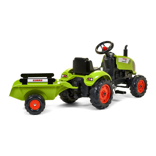 Велосипеди - Веломобіль Falk Трактор 2041C Claas arion з причепом зелений (3016200204138)#3