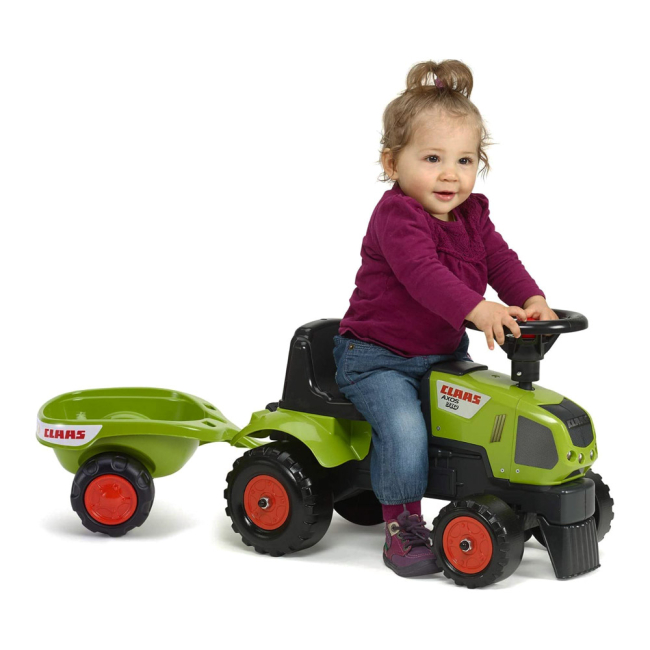 Толокары - Толокар Falk Трактор Claas Axos 310 с прицепом зеленый (3016200101222) (3016200000000)#4