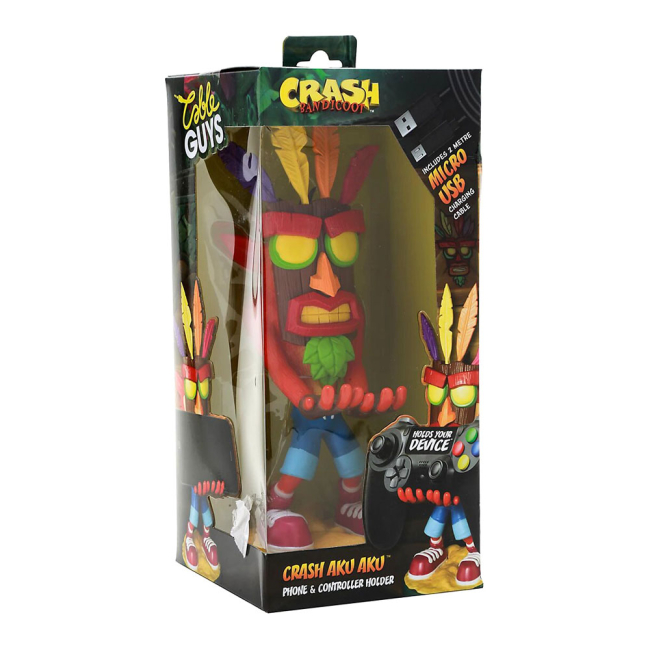Фігурки персонажів - Фігурка-тримач Cable guys Crash Аку-аку (CGCRAC300164)#5