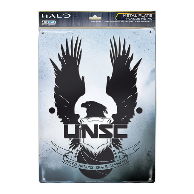 Скретч-карти і постери - Табличка-постер ABYstyle Halo Unsc металева (ABYPLA017)#3