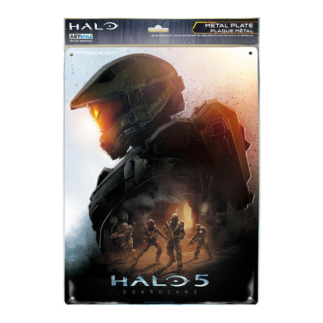 Скретч-карты и постеры - Табличка-постер ABYstyle Halo Keyart металлическая (ABYPLA019)#3