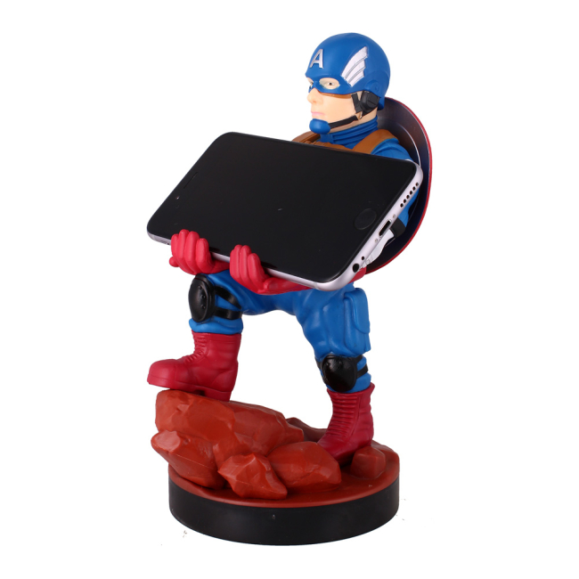 Фігурки персонажів - Фігурка-тримач Cable guys Marvel Капітан Америка (CGCRMR300202)#5