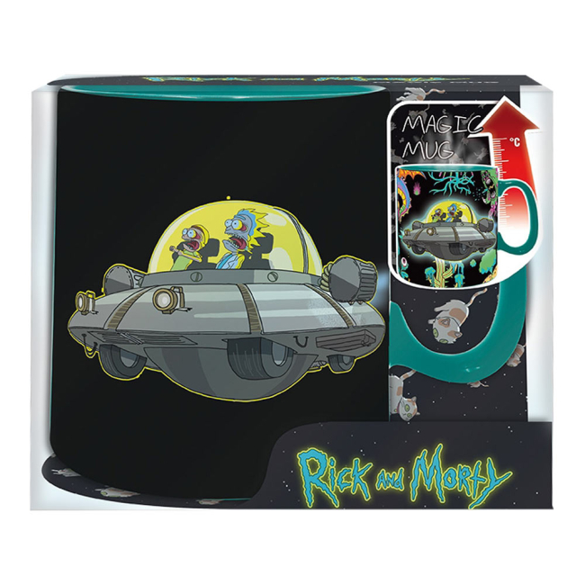 Чашки, склянки - Чашка хамелеон ABYstyle Rick and Morty Космічний корабель 460 мл (ABYMUG660)#4