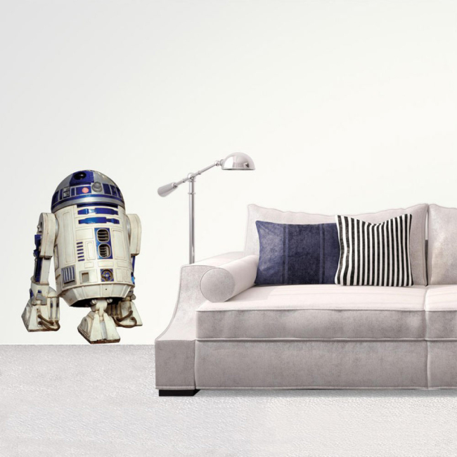 Скретч-карты и постеры - Интерьерная наклейка ABYstyle Star Wars Робот R2D2 (ABYDCO096_B)#3