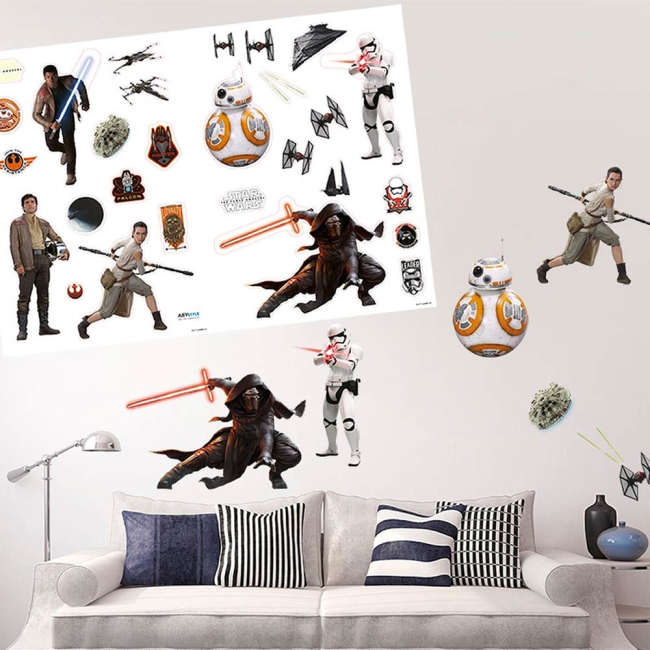 Скретч-карти і постери - Інтер'єрні наклейки ABYstyle Star Wars Пробудження сили (ABYDCO352)#3