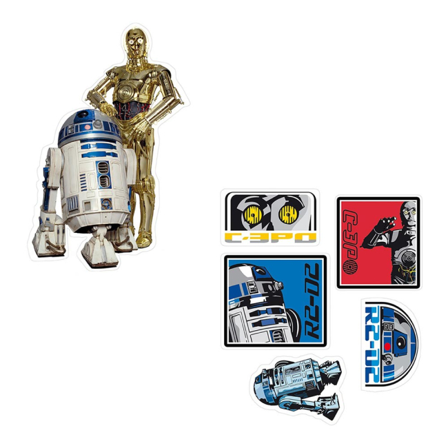 Наборы для творчества - Наклейки ABYstyle Star Wars R2-D2 и C3PO 2 листа (ABYDCO160)#2