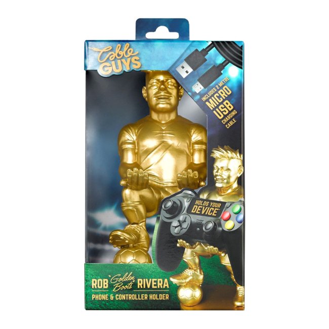 Фігурки персонажів - Фігурка-тримач Cable guys Золоті бутси Футболіст (CGCREX300151)#5