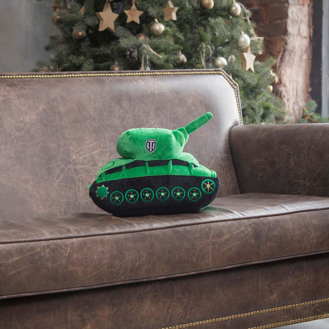 Подушки - Мягкая игрушка Wargaming World of tanks Танк KV-2 салатово-черный (WG043325)#5