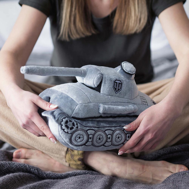 Подушки - Мягкая игрушка Wargaming World of tanks Танк Panther серый (WG043326)#3