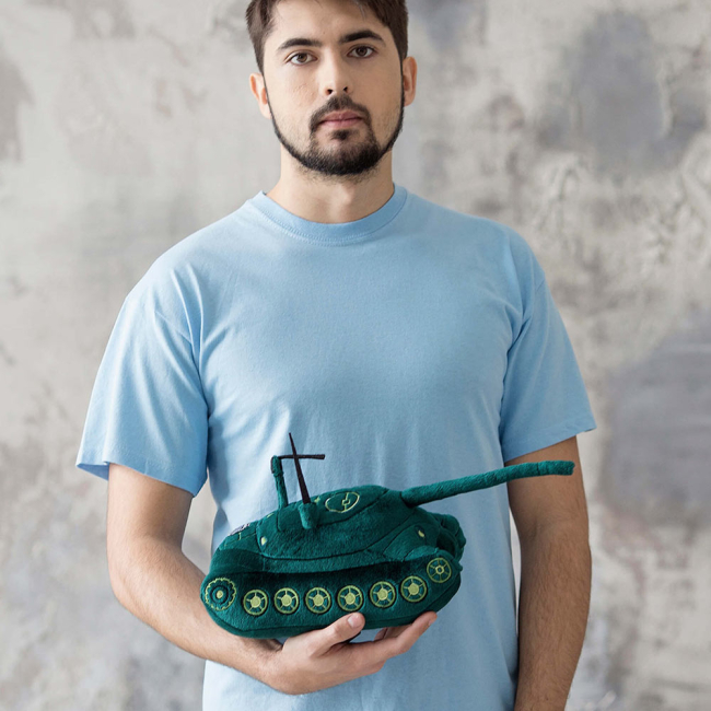 Подушки - Мягкая игрушка Wargaming World of tanks Танк IS-7 темно-зеленый (WG043327)#4