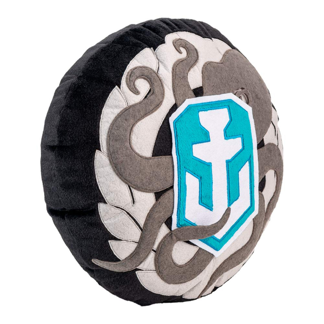 Подушки - Подушка Wargaming World of warships Награда моряка серо-черная круглая (WG043331)#3