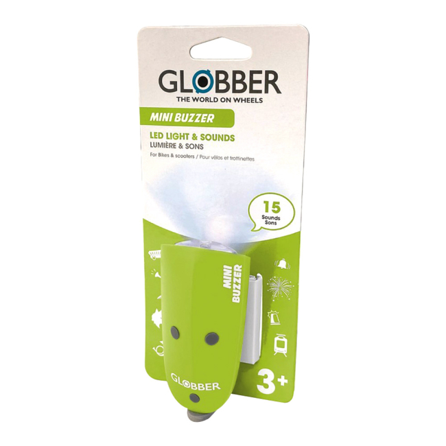 Захисне спорядження - Сигнал звуковий та світловий Globber Mini buzzer Зелений (530-106)#2