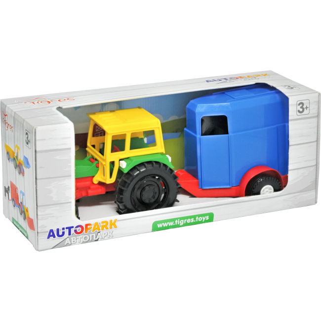 Транспорт и спецтехника - Трактор Tigres с прицепом для лошадей (39009/39009-1)	#2