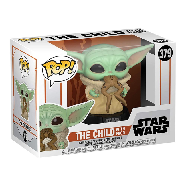 Фігурки персонажів - Фігурка Funko Pop Star wars Мандалорець Малюк Йода із жабою (49932)#2