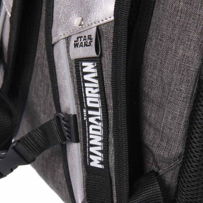 Рюкзаки и сумки - Рюкзак походный Cerda Star wars Мандалорец серебристо-серый (CERDA-2100003187)#4