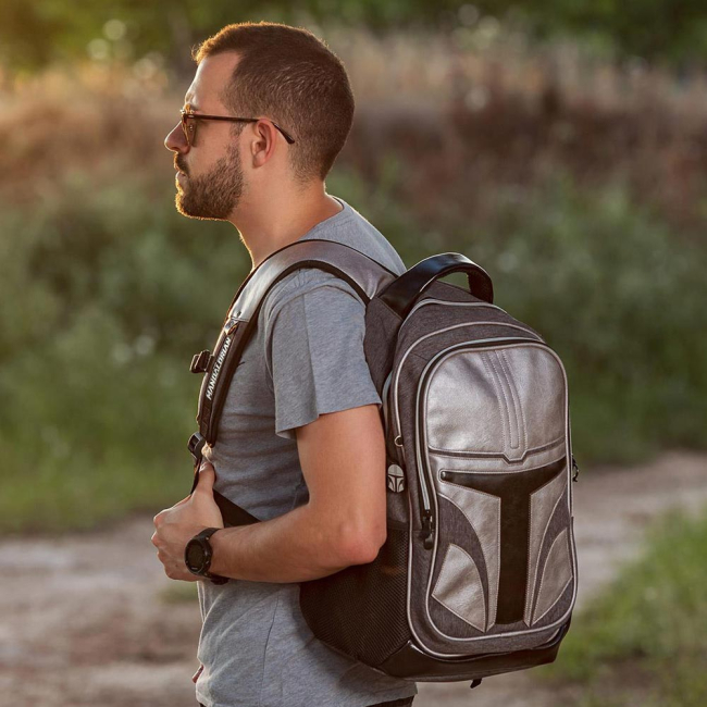 Рюкзаки и сумки - Рюкзак походный Cerda Star wars Мандалорец серебристо-серый (CERDA-2100003187)#5