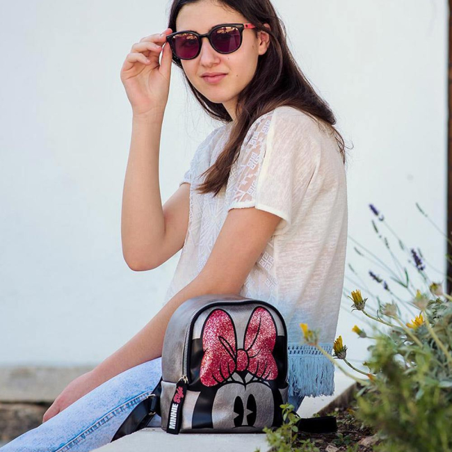 Рюкзаки и сумки - Рюкзак Cerda Минни Маус серый (CERDA-2100003265)#4