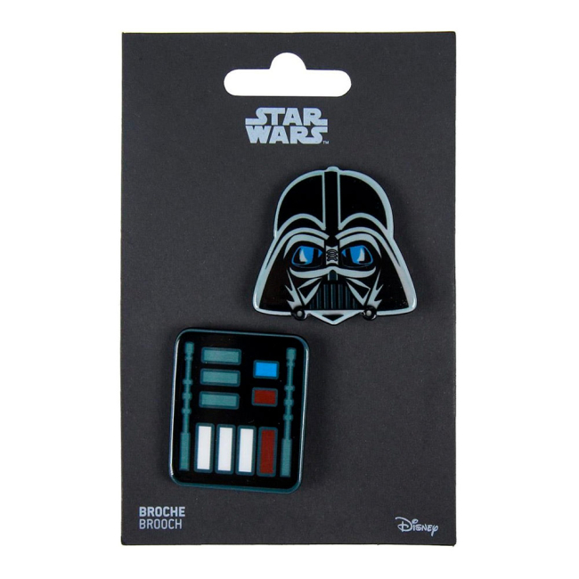 Бижутерия и аксессуары - Набор брошей Cerda Звездные войны Дарт Вейдер (CERDA-2600000558)#2
