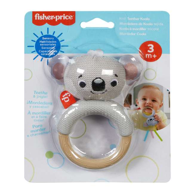 Брязкальця, прорізувачі - Брязкальце Fisher-Price Кумедне звірятко Коала (GRR03/GRR06)#2