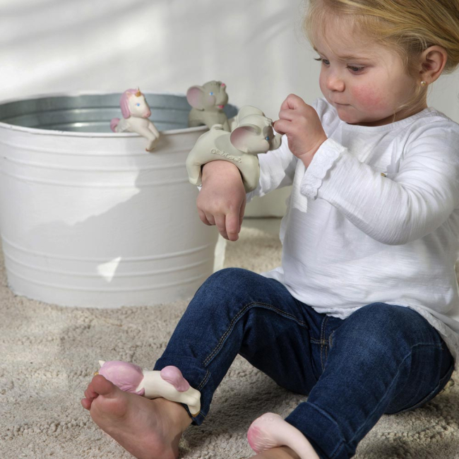 Погремушки, прорезыватели - Браслет-прорезыватель Oli and Carol Слоненок Нелли (8437015928951)#4