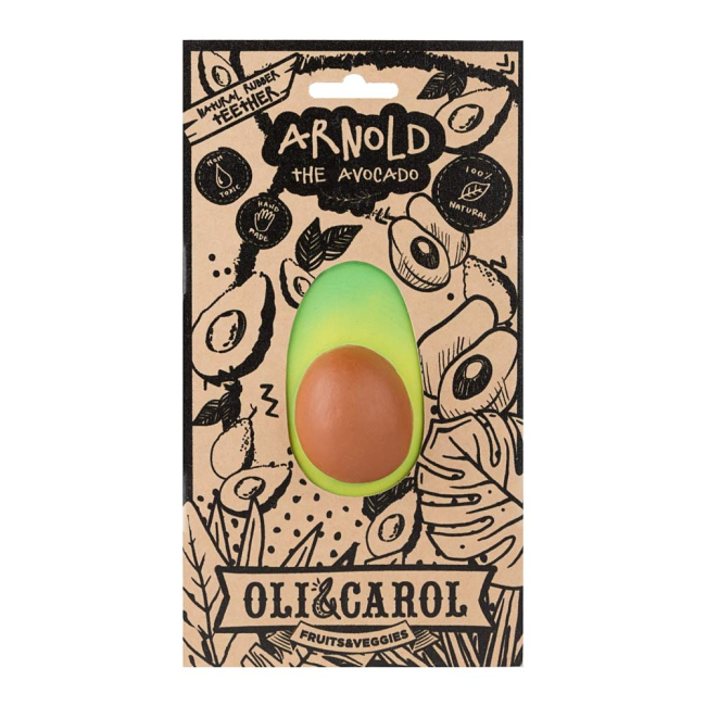 Погремушки, прорезыватели - Игрушка-прорезыватель Oli and Carol Авокадо Арнольд (8437015928777)#4