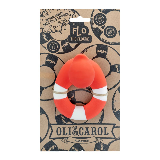 Погремушки, прорезыватели - Игрушка-прорезыватель Oli and Carol Морская уточка красная (8437015928722)#3